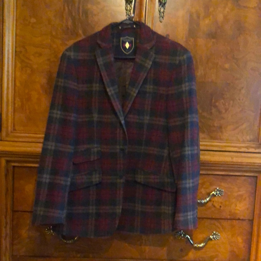 Plaid Wool Blazer